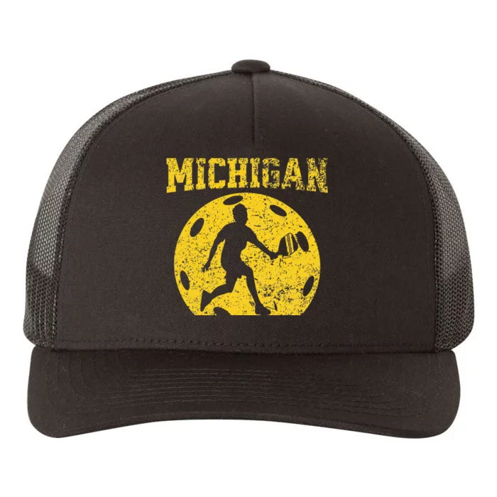 Pickleball Michigan Yupoong Adult 5-Panel Trucker Hat