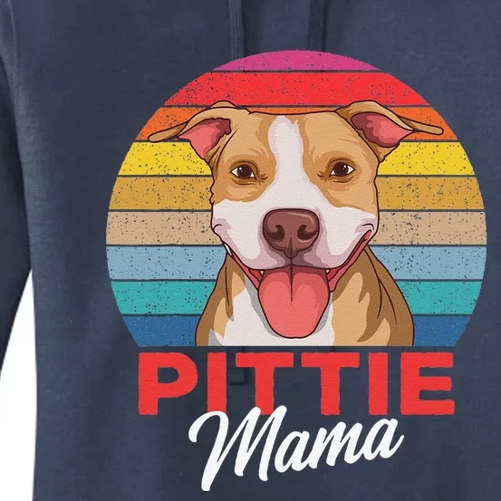 Pittie Mama Pitbull Dog Mom Women's Pullover Hoodie