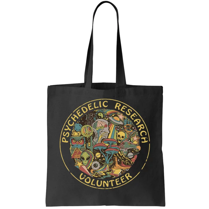 Psychedelic Mushroom Psychedelic Research Volunteer Tote Bag