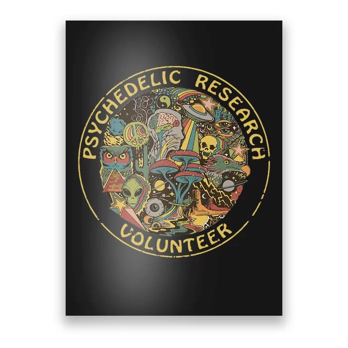 Psychedelic Mushroom Psychedelic Research Volunteer Poster