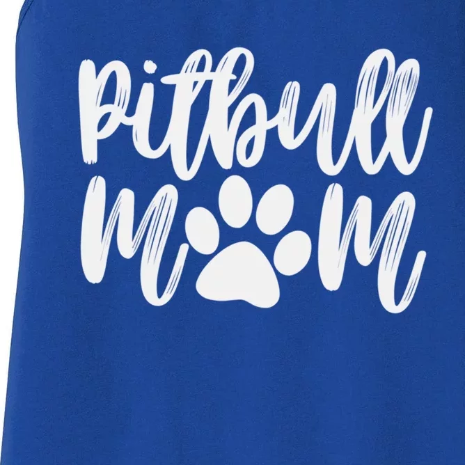 Pitbull Mom Pitbull Gift 'S Dog Puppy Rescue Gift Women's Racerback Tank