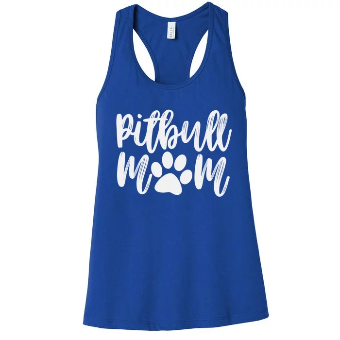 Pitbull Mom Pitbull Gift 'S Dog Puppy Rescue Gift Women's Racerback Tank