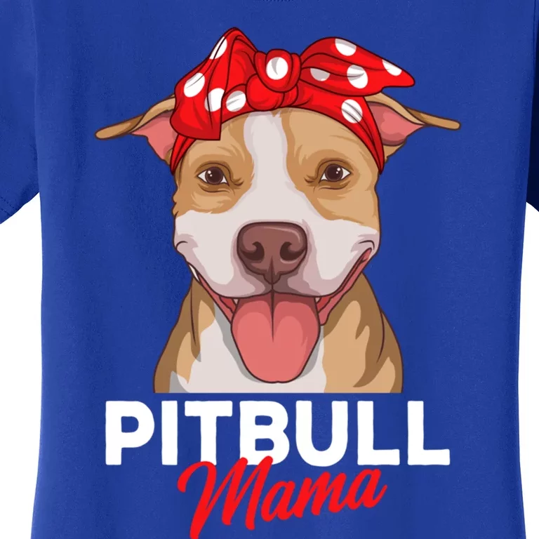 Pittie Mama Pitbull Dog Mom Funny Mothers Day Funny Gift Women's T-Shirt