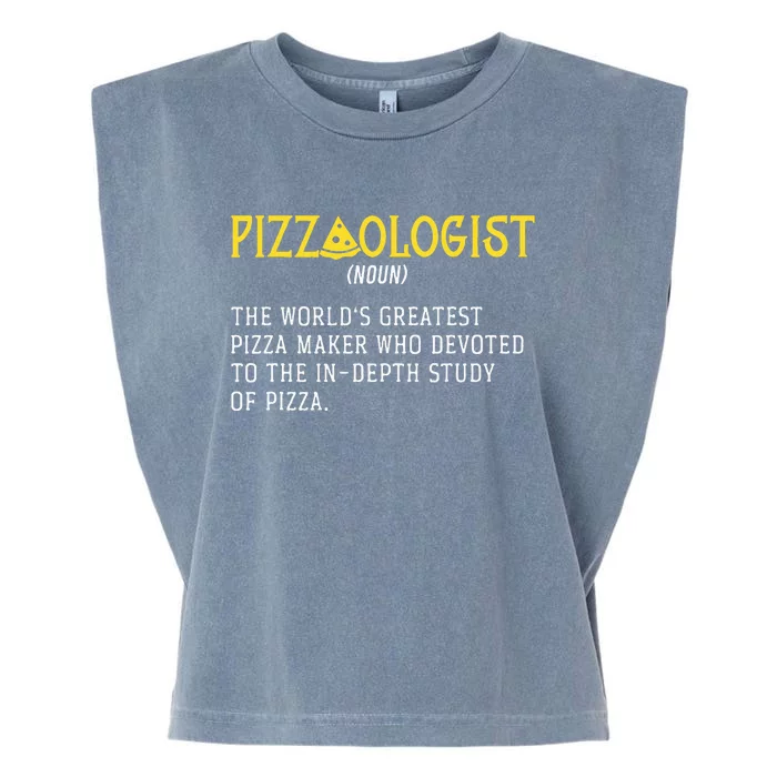 Pizza Maker Pizzaologist Pizza Baker Garment-Dyed Women's Muscle Tee