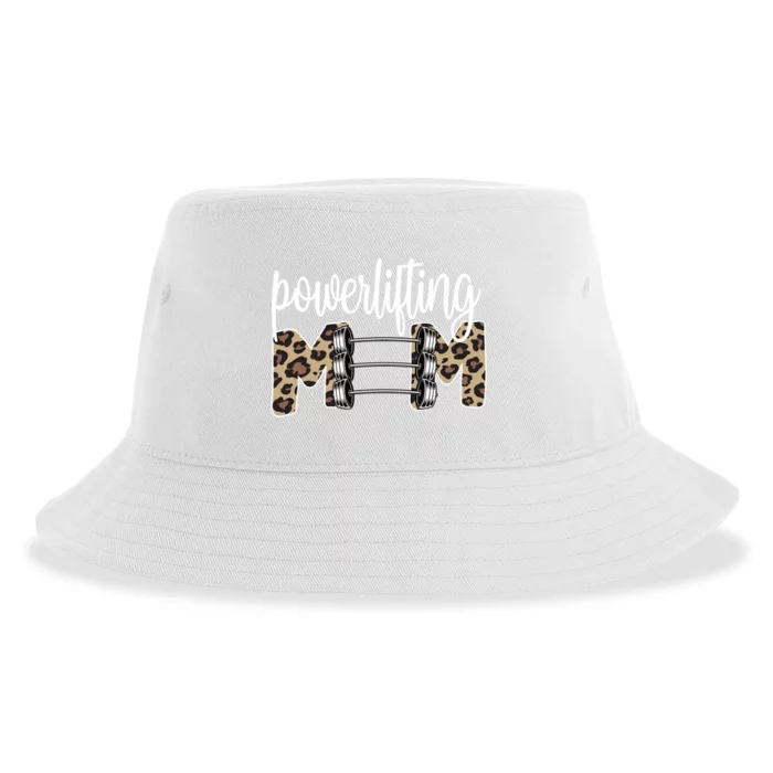 Powerlifting Mom Powerlifting Mama Of A Powerlifter Meaningful Gift Sustainable Bucket Hat