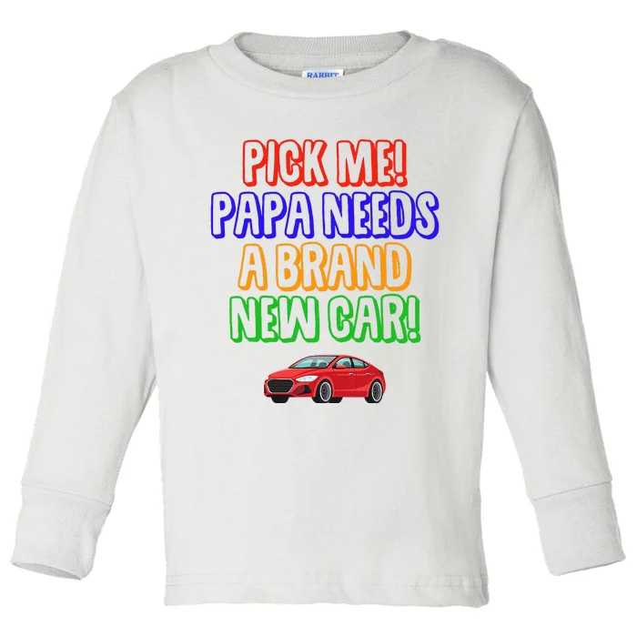 Pick Me Pick Me Pick Me Television Come On Matching Family Toddler Long Sleeve Shirt