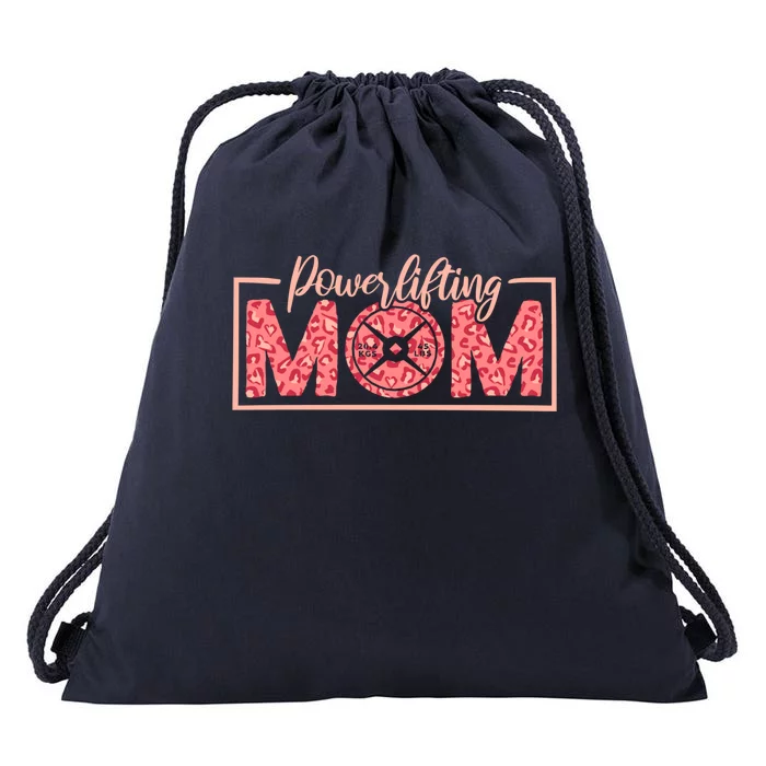 Powerlifting Mom Powerlifter Mommy And Powerlifting Mothers Gift Drawstring Bag