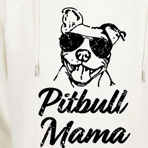 Pitbull Mom Womens Funnel Neck Pullover Hood