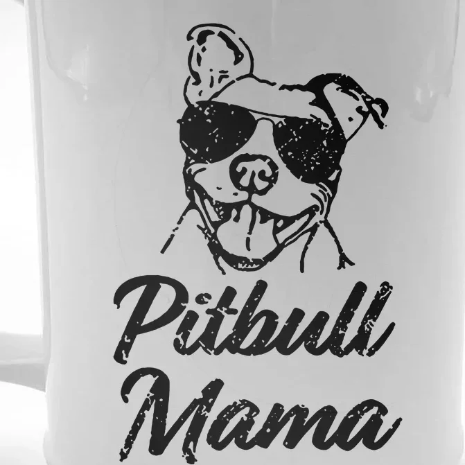 Pitbull Mom Front & Back Beer Stein