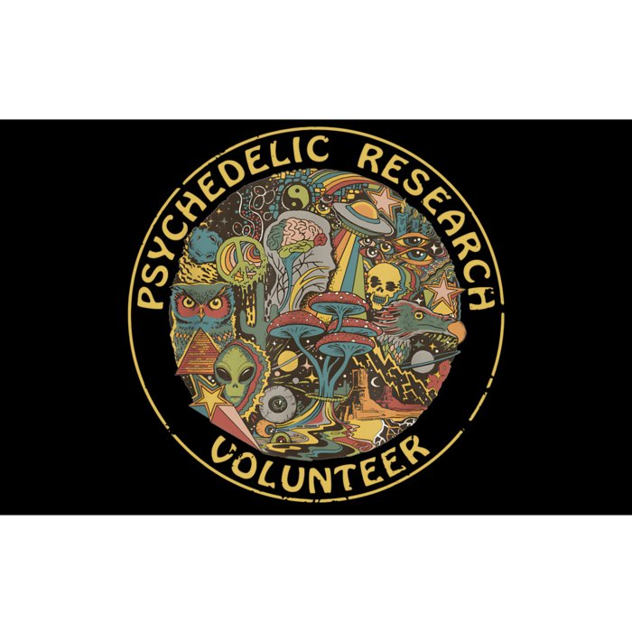 Psychedelic Mushroom Psychedelic Research Volunteer Bumper Sticker