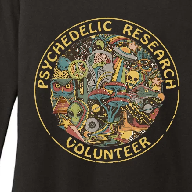 Psychedelic Mushroom Psychedelic Research Volunteer Womens CVC Long Sleeve Shirt