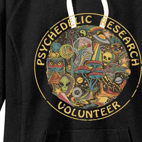 Psychedelic Mushroom Psychedelic Research Volunteer Women's Fleece Hoodie