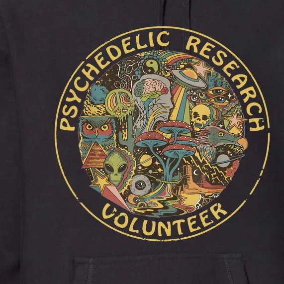 Psychedelic Mushroom Psychedelic Research Volunteer Premium Hoodie