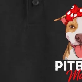 Pittie Mama Pitbull Dog Mom Funny Mothers Day Gifts Dry Zone Grid Performance Polo