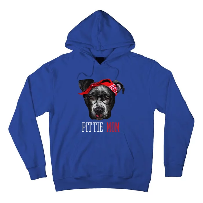 Pittie Mom Pitbull Dog Lovers Mothers Day Gift Tall Hoodie