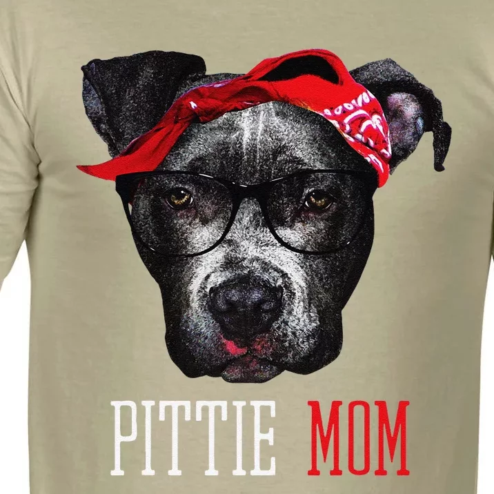 Pittie Mom Pitbull Dog Lovers Mothers Day Gift Comfort Colors T-Shirt