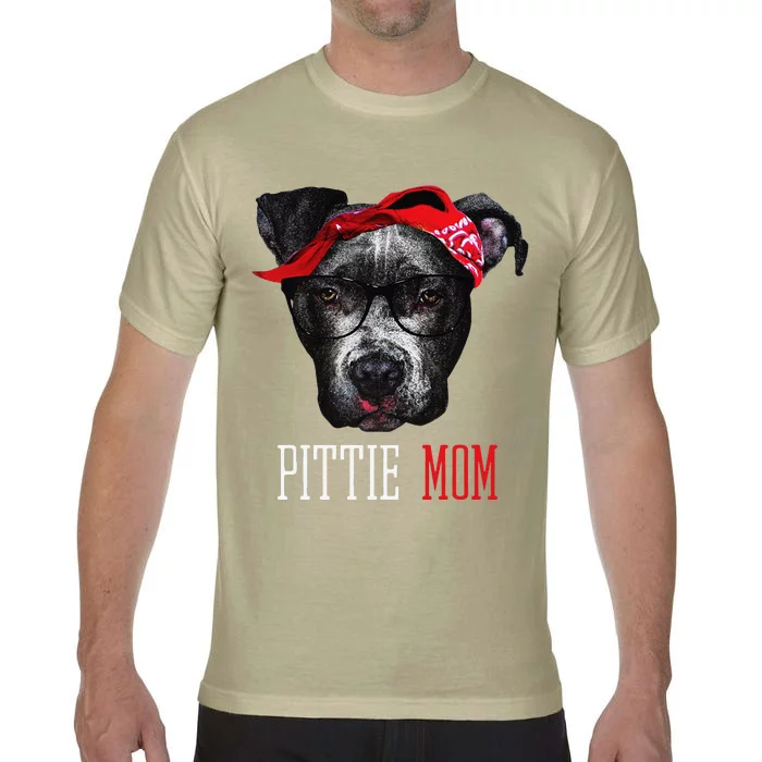 Pittie Mom Pitbull Dog Lovers Mothers Day Gift Comfort Colors T-Shirt