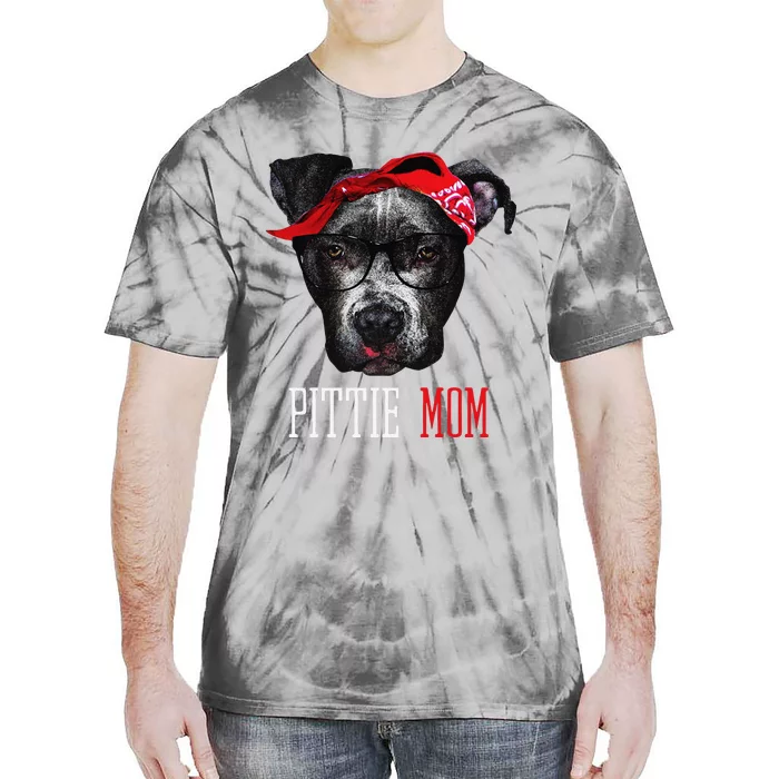 Pittie Mom Pitbull Dog Lovers Mothers Day Gift Tie-Dye T-Shirt