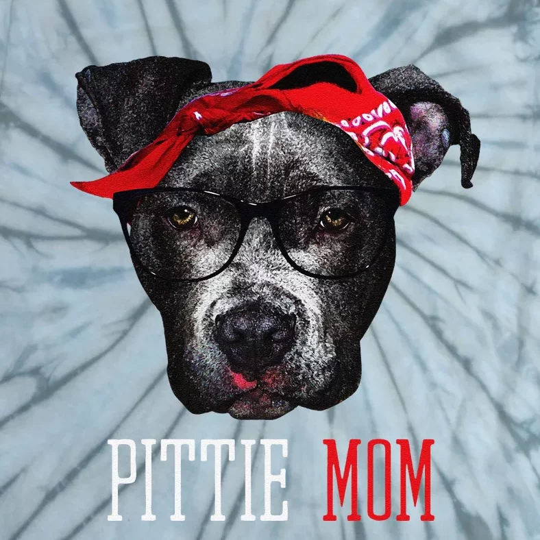 Pittie Mom Pitbull Dog Lovers Mothers Day Gift Tie-Dye T-Shirt