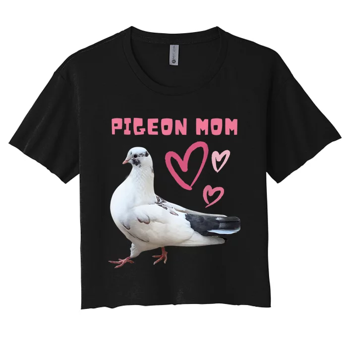 Pigeon Mom Women's Crop Top Tee