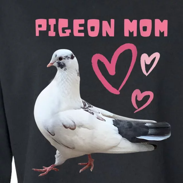 Pigeon Mom Cropped Pullover Crew