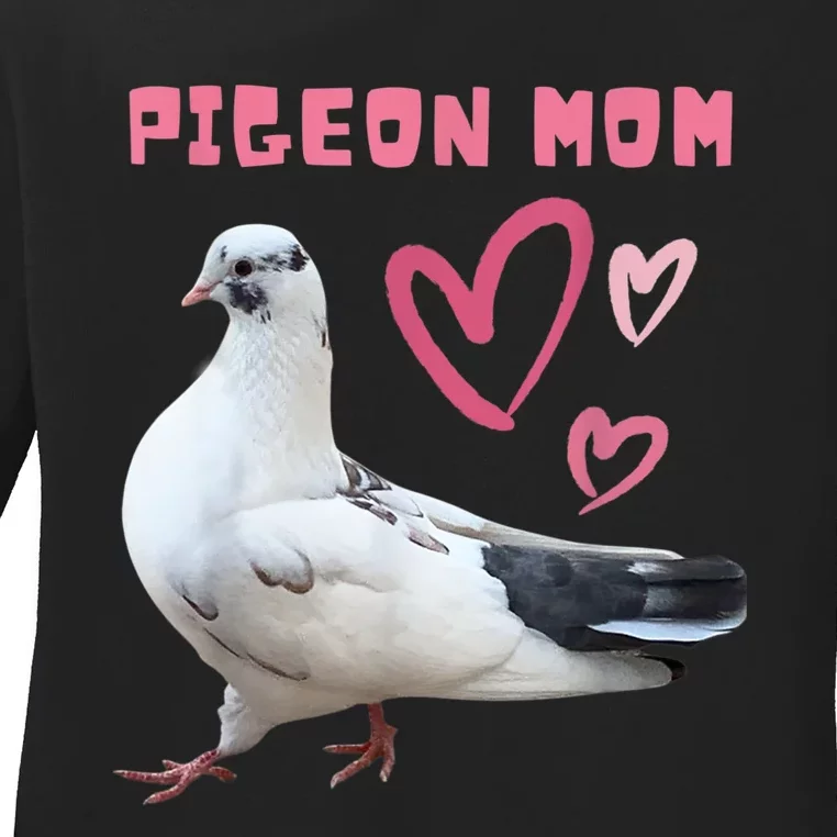 Pigeon Mom Ladies Long Sleeve Shirt