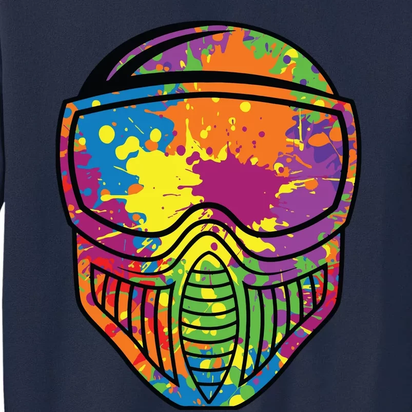 Paintball Mask Paint Shooting Paintballer Air Gun Tall Sweatshirt