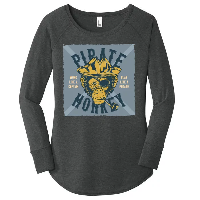 Pirate Monkey Women's Perfect Tri Tunic Long Sleeve Shirt