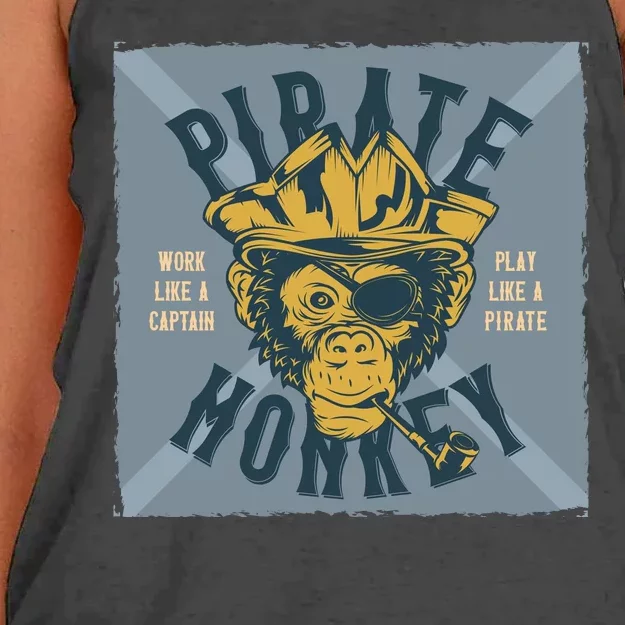 Pirate Monkey Women's Knotted Racerback Tank