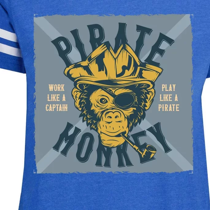 Pirate Monkey Enza Ladies Jersey Football T-Shirt