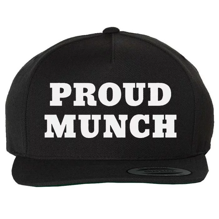 Proud Munch Wool Snapback Cap