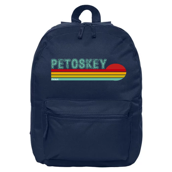 Petoskey Michigan 16 in Basic Backpack