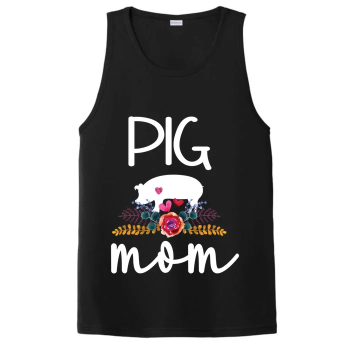 Pig Mom Proud Pig Farmer Pig Owner Pig Mother Gift Performance Tank