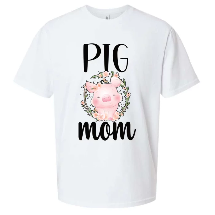 Pig Mom Proud Pig Farmer Pig Owner Pig Mother Gift Sueded Cloud Jersey T-Shirt