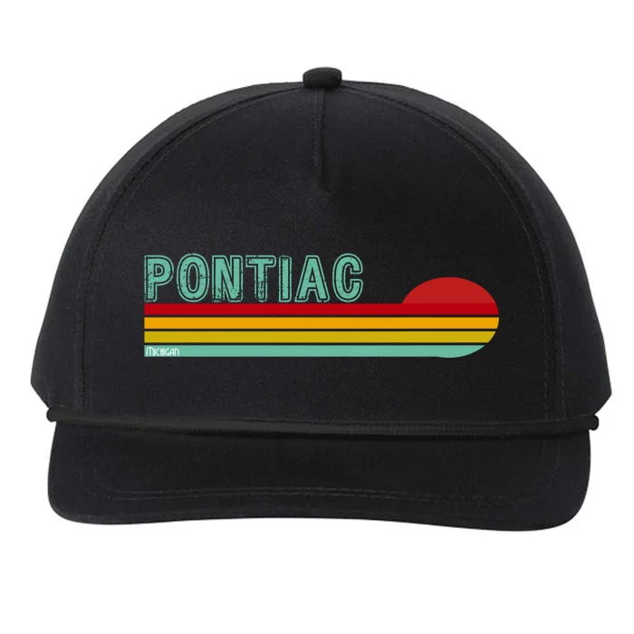 Pontiac Michigan Snapback Five-Panel Rope Hat