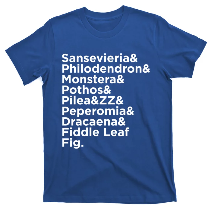 Philodendron Monstera Pilea Peperomia Pothos Houseplant Gift T-Shirt