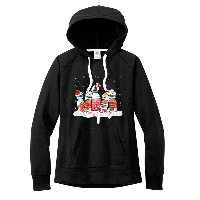 Peppermint Mocha Propofol Cute Christmas Nurse Er Ed Icu Meaningful Gift Women's Fleece Hoodie