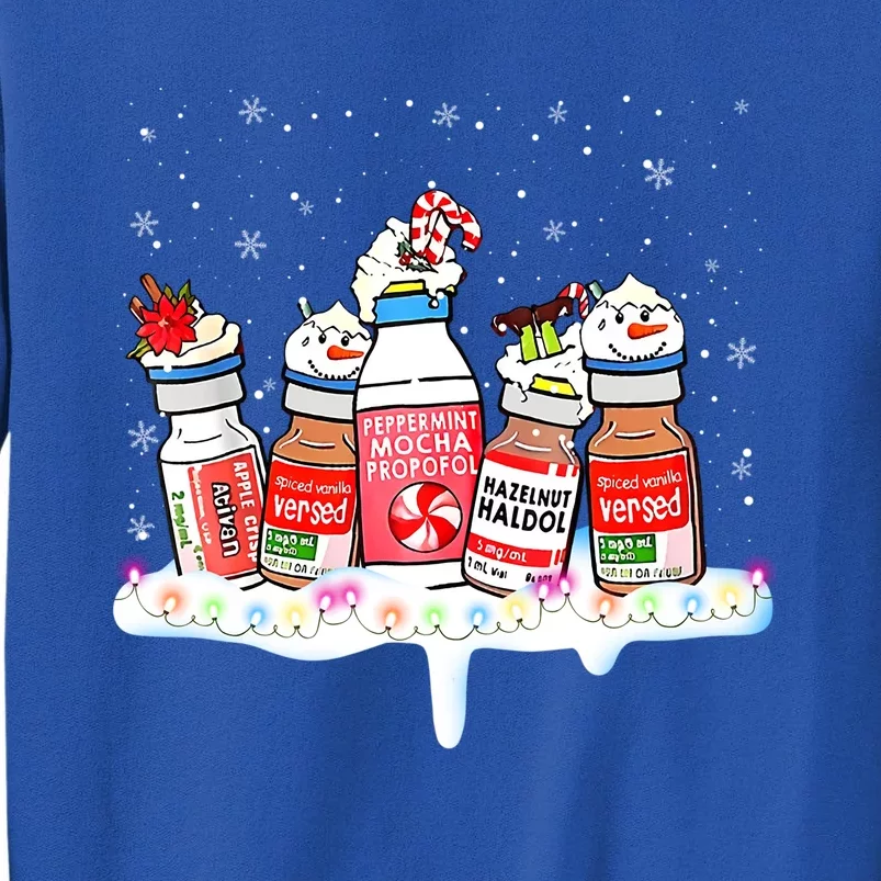 Peppermint Mocha Propofol Cute Christmas Nurse Er Ed Icu Meaningful Gift Tall Sweatshirt