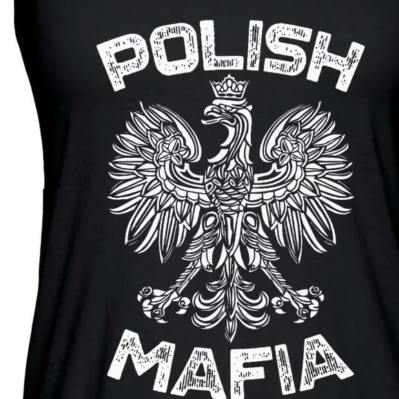 Polish Mafia Poland Polish Eagle Polska Dyngus Day Ladies Essential Flowy Tank