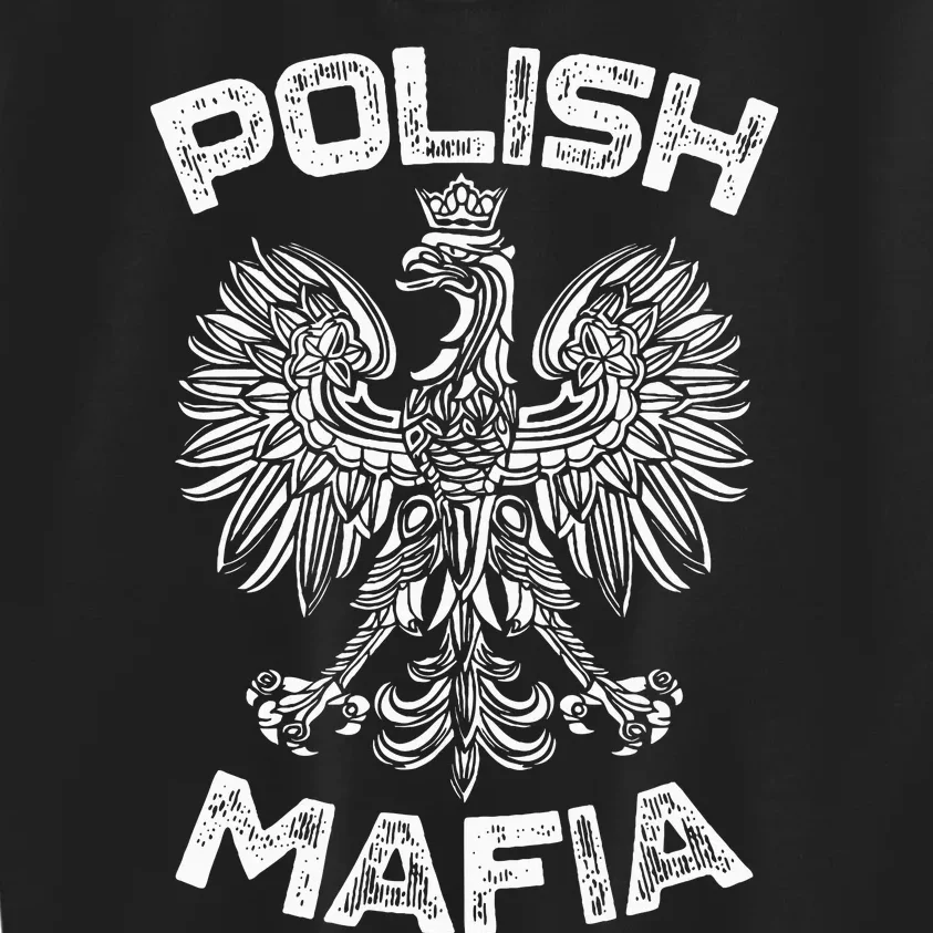 Polish Mafia Poland Polish Eagle Polska Dyngus Day Kids Sweatshirt