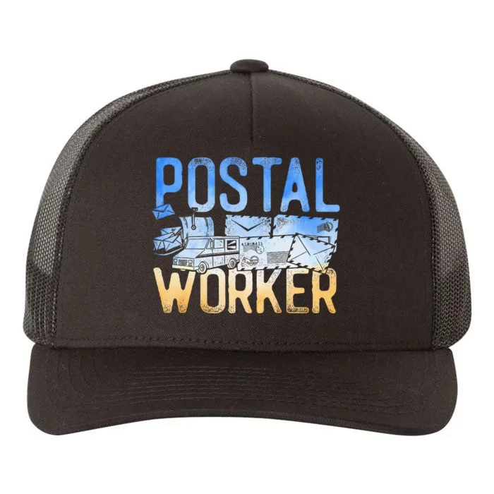 Postman Mailman Postal Worker Yupoong Adult 5-Panel Trucker Hat