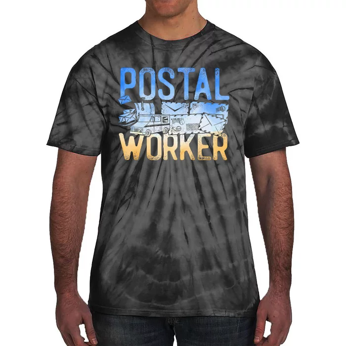 Postman Mailman Postal Worker Tie-Dye T-Shirt