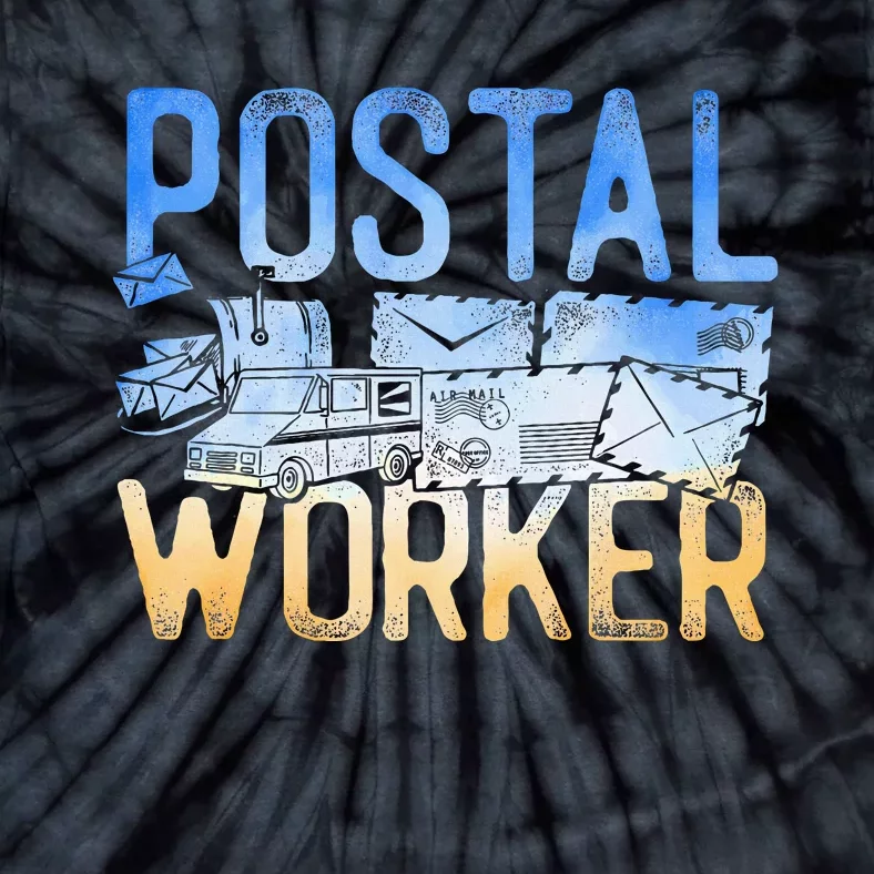 Postman Mailman Postal Worker Tie-Dye T-Shirt