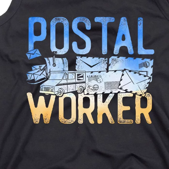 Postman Mailman Postal Worker Tank Top