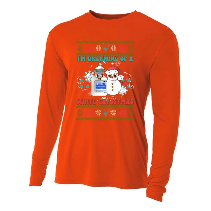 Peppermint Mocha Propofol IM Dreaming Of A White Christmas Cute Gift Cooling Performance Long Sleeve Crew