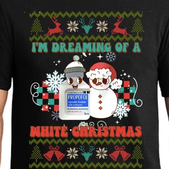 Peppermint Mocha Propofol IM Dreaming Of A White Christmas Cute Gift Pajama Set