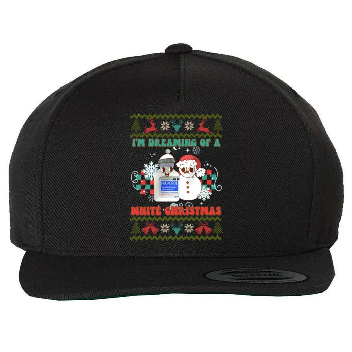 Peppermint Mocha Propofol IM Dreaming Of A White Christmas Cute Gift Wool Snapback Cap