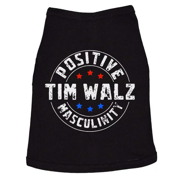 Positive Masculinity Pro Kamala Tim Walz 2024 Doggie Tank