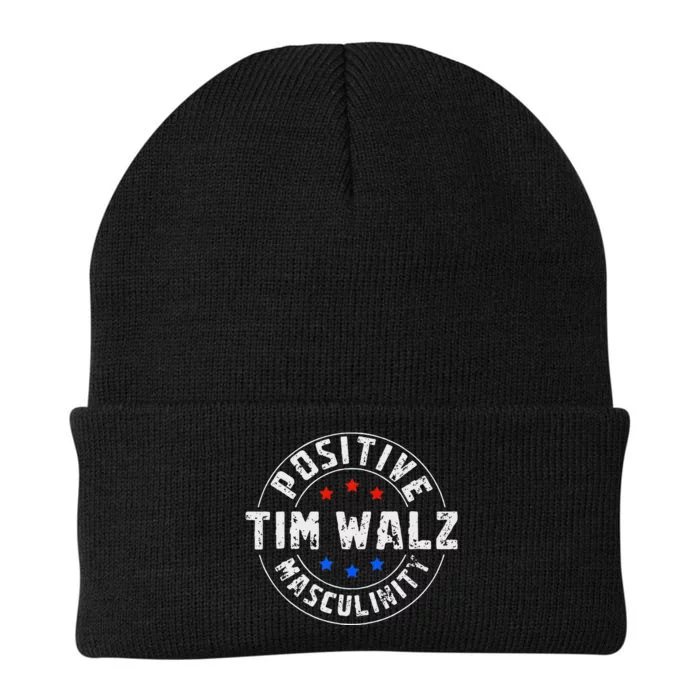 Positive Masculinity Pro Kamala Tim Walz 2024 Knit Cap Winter Beanie