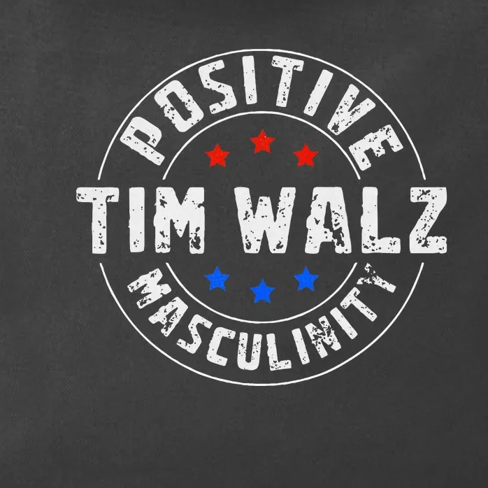 Positive Masculinity Pro Kamala Tim Walz 2024 Zip Tote Bag